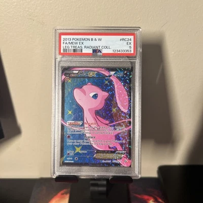 Mew EX (Full Art) RC24/RC25 Legendary Treasures: Radiant Collection Holo PSA 5 - Image 1 of 2