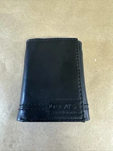 LEVIS Hombres Triple Cartera Cuero Guijarro Negro Triple Foto Banco Portatarjetas - Imagen 1 de 6