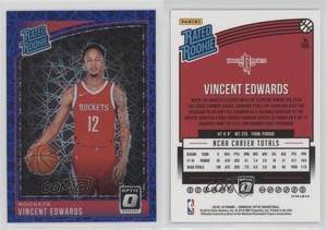 2018-19 Panini Donruss Optic Rated Blue Velocity Prizm Vincent Edwards Rookie RC
