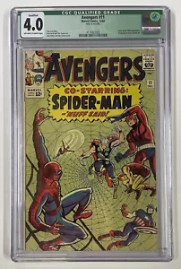 AVENGERS #11. DEC 1964. MARVEL. 4.0 CGC (QUALIFIED). SPIDER-MAN! KANG! - Picture 1 of 3