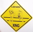Labrador Retriever Yellow Golden Dog Crossing Xing Sign New Lab Made in USA