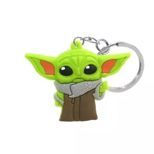 Star Wars Baby Yoda Grogu Keyring Key Ring Key Chain Travel Dangle Novelty Gift - Picture 1 of 3