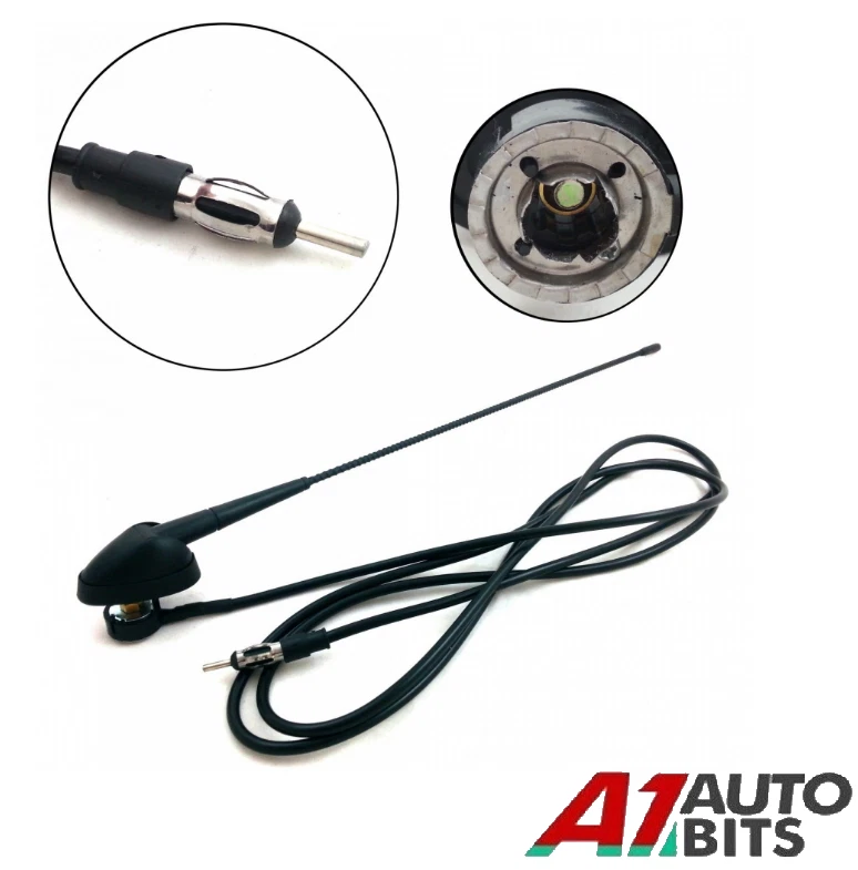 Universal Car Radio Stereo Aerial Antenna Flexible Anti Noise Roof Mount AM/FM - Image 1 of 1