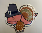 Vineyard Vines Thanksgiving Pilgrim Turkey Whale Sticker/Decal