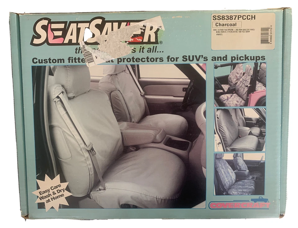 Fundas de asiento Covercraft SS8387PCCH SeatSaver carbón para 09-10 F-150 Super Crew Foto 1 de 3