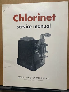 Lista ricambi manuale servizio cloro vintage Wallace & Tiernan 1952 carta intestata - Foto 1 di 3