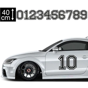 Pegatina números de salida coche 40 cm altura - número de carrera, número de carrera pegatina coche 5 - Imagen 1 de 2