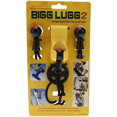 Bigg Lugg BL2-3BM Belt Clip Tool Holder System with 3 Ball Bungees