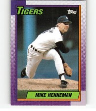 1990 Topps 177 Mike Henneman Detroit Tigers