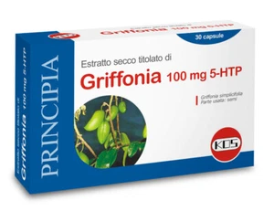 5HTP 100 mg 30 capsule Griffonia Serotonina naturale, stress, ansia DEPRESSIONE - Foto 1 di 1