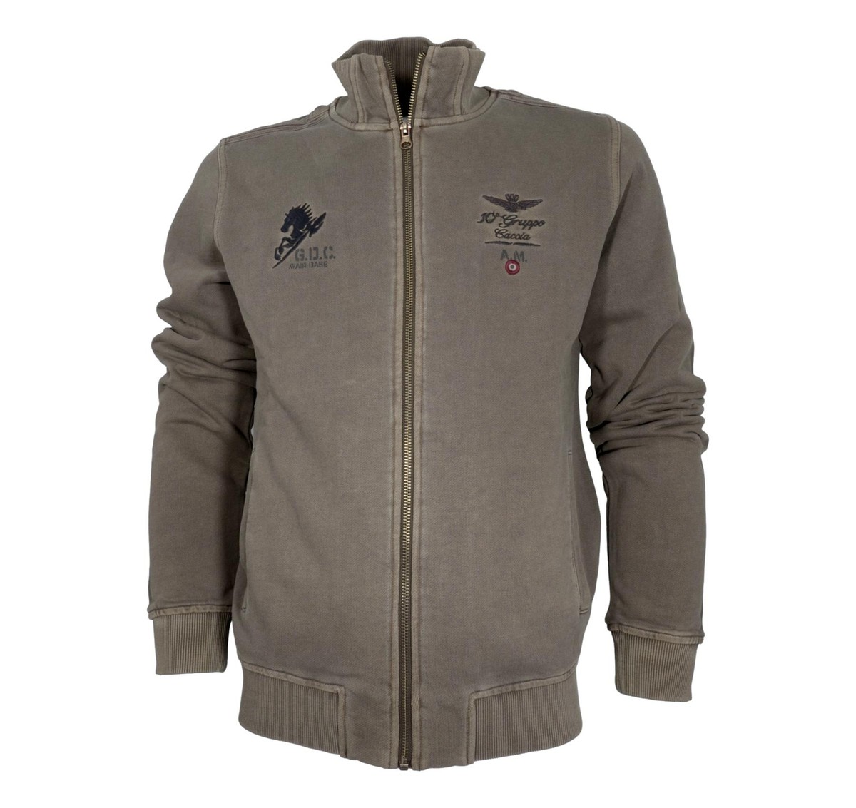 Jersey Aeronautica Militare Para Hombre Media Cremallera
