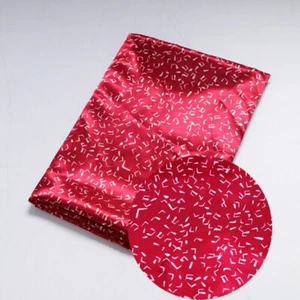 1Yard Lining Pajamas Robe Shirt Material Music Print Satin Charmeuse Fabric  - Picture 1 of 12