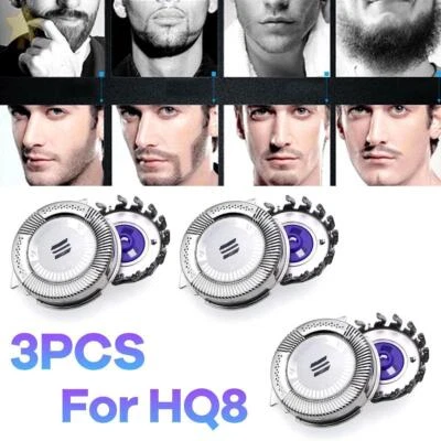 3X Premium Replacement Shaver Heads Cutter for Philips Norelco HQ8 Razor NEW!!! Foto 1 de 4