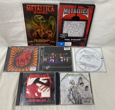 Metallica-Bulk/Bundle Lot CD’s & DVD’s-Used Cond See Description. - image 1 of 4