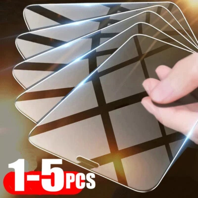 HD Clear Tempered Glass Screen Film For iPhone 15 14 13 Pro Max 12 11 XS 16 7 8 - Image 1 of 4