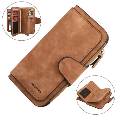 Women Lady Soft Leather Wallet Long Clutch Card Holder Purse Pocket Handbag Gift - Image 1 of 4