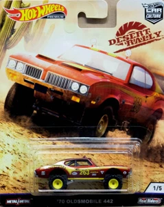 '70 Oldsmobile 442 Desert Rally 1/5 Car Culture 1:64 Hot Wheels FYN74 FPY86 - Foto 1 di 1