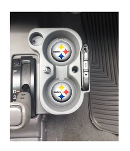JUEGO DE POSAVASOS DE GOMA PARA COCHE PITTSBURGH STEELERS (2) NFL #2 - Imagen 1 de 1