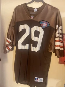 Cleveland Browns Eric Turner Jersey Vintage 75 Year Patch. - Picture 1 of 10