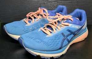 Asics GT 1000 7 Womens Size 11W Blue Athletic Running Shoes Sneakers 1012A029 - Picture 1 of 12