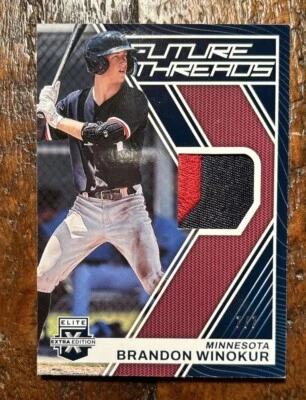 2023 PANINI ELITE EXTRA EDITION BRANDON WINOKUR FUTURE THREADS 7/7 Twins FT-BW - Image 1 of 2