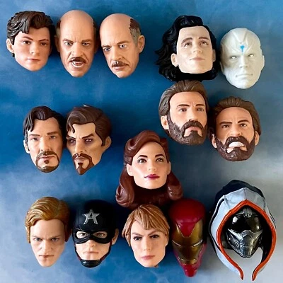 Marvel Legends Captain America Secret Wars Thor Spider-man Tony Stark head UPICK - Image 1 of 4