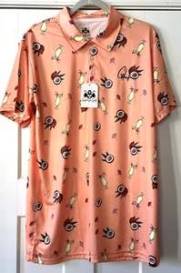 Gashouse Golf Neu mit Etikett Herren Medium Poloshirt Coco Loco Getränke & Ananas Neu mit Etikett $ 50 - Bild 1 von 10