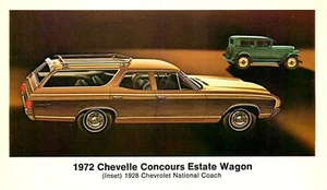 ANTIQUE AUTO, LOT OF 12 - VINTAGE 1970's CHEVROLET POSTCARDS (BLCH) - Picture 1 of 24