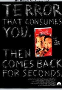 The Ghost And The Darkness Paramount Movie Promo 1998 Full Page Print Ad - Bild 1 von 4