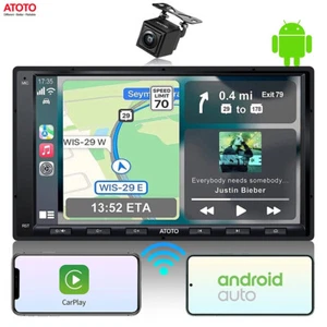 ATOTO A6 7" Android Autoradio AI GPS Nav 2DIN 8 Core CarPlay&Android Auto+Kamera - Bild 1 von 12