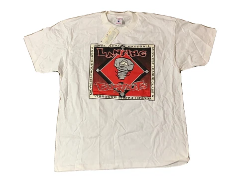 VTG 90’s Lansing Lugnuts Minor League Baseball Single Stitch T Shirt Size XL NWT Cover