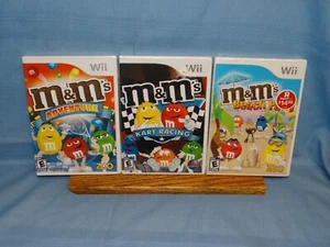 WII M&MS BEACH PARTY, ADVENTURE & KART RACING GAMES COLLECTION - Picture 1 of 2