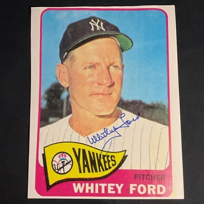Autographed Whitey Ford New York Yankees signed 8x10 Card photo From KSK - Image 1 of 3