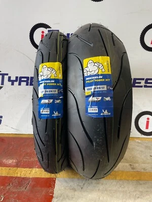 120/70ZR17 & 180/55ZR17 MICHELIN PILOT POWER  2CT MOTORCYCLE TYRES MATCHED PAIR! - Image 1 of 4