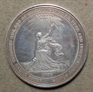 Llamado dólar HK-20, medalla oficial, centenario de Estados Unidos, 1876, Filadelfia, Estados Unidos - Imagen 1 de 2