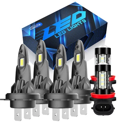 For BMW 335d 2009-2011 Combo LED Headlight Bulb High Low Beam + Fog Light kit - Image 1 of 4