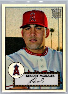 2006 Topps 1952 Edition Chrome Refractors #61 Kendrys Morales /552 Angels