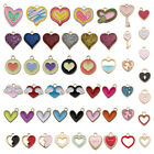 50pcs Love Heart Pendant DIY Jewelry Accessory Earring Bracelet Handm blXIUK