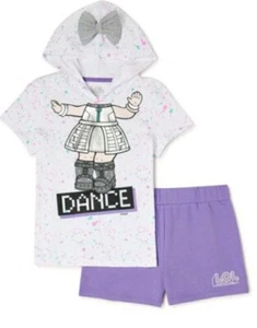 Nwt L.O.L Surprise Girls Size 4 Hoodie Shirt T Shorts Set Outfit Costume Doll - Picture 1 of 5
