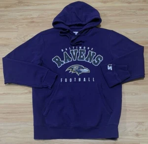 STARTER NFL BALTIMORE RAVENS FOOTBALL HOODIE SWEATSHIRT PULLOVER SZ S EUC LAMAR - Picture 1 of 5