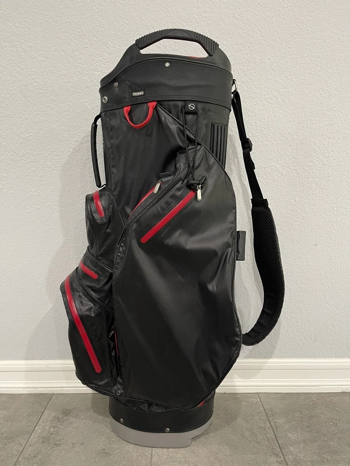 Bolsa de carro impermeable Sun Mountain divisor de 15 vías negro/rojo sin cubierta de lluvia Foto 1 de 4