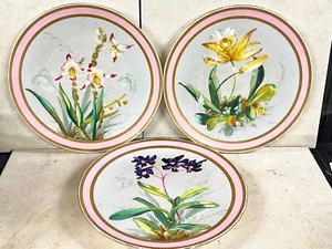 3 X VINTAGE JAMES GREEN NEPHEW QUEEN VICTORIAS ST PAULS ART DECO PLATES FLORAL - Picture 1 of 6