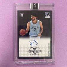 2021-22 P/I Donruss Signature Series Santi Aldama #DS30 RC AUTO-BLACK 1/1 (PI3)