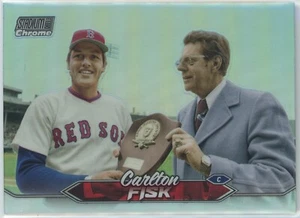CARLTON FISK 2024 Topps Stadium Club TSC Chrome Refractor Card #22 - Picture 1 of 2