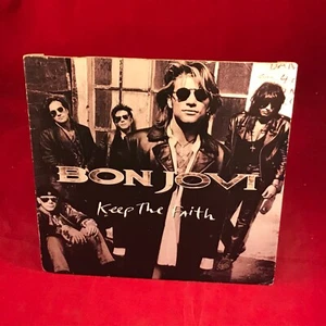 BON JOVI Keep The Faith 1992 UK 7" vinyl single original 45 record - Picture 1 of 4