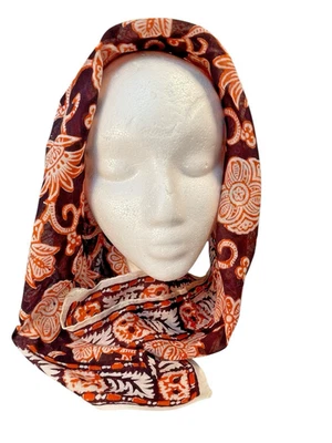 Bufanda Karavan Pintada a Mano Vibrante Colorida 100% Algodón India Boho Envoltura De Colección Foto 1 de 4