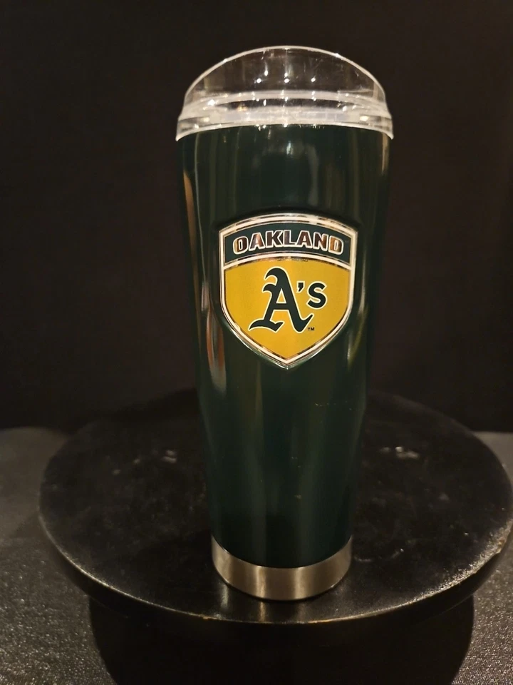 Taza de bebida de metal verde Oakland Athletics de 20 oz Foto 1 de 4