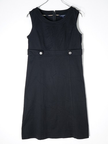 Abito smanicato Burberry London in jersey di cotone nero taglia 40