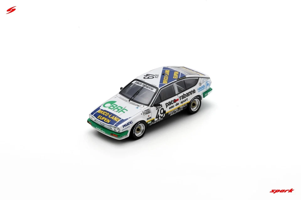 1/43 SPARK SB428- Alfa Romeo GTV 6 Paco Rabanne No.49 24H Spa 1986 - Immagine 1 di 1