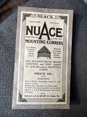 Paquete de colección NuAge esquinas de montaje negras usadas fotografía artesanías Foto 1 de 3